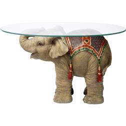 Design Toscano Jaipur Elephant Festival Indian Coffee Table 30"