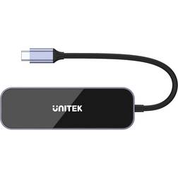 Unitek uHUB H6 Gloss 6-in-1 USB-C Ethernet Hub With HDMI and 100W Power Delivery