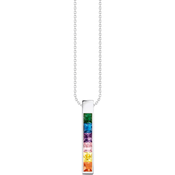 Thomas Sabo Rainbow Gems Pendant Necklace - Silver/Multi