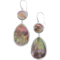 Ippolita Dot & Teardrop Earring - Silver/Brown