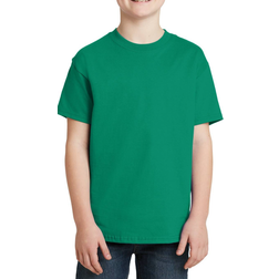 Hanes Boy's 4-18 Tagless Short Sleeve T-shirt - Kelly Green