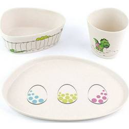 Peterson Housewares Fibre Kids Dinnerware Dinosaur Set 3-piece