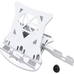 Portable folded adjustable ventilated laptop stand notebook tablet holder -white