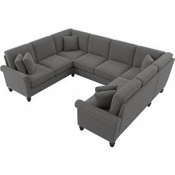 Bush Coventry 113W French Gray Herringbone Sofa 113"