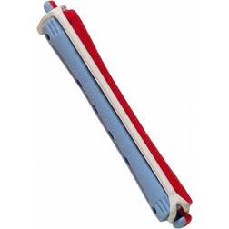 Comair Kaltwellwickler 2-farbig lang 95 mm, 12 St., rot-blau