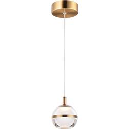 ET2 Lighting Swank Natural Aged Brass Pendant Lamp 4.5"