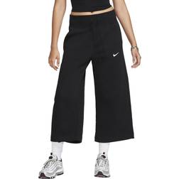 Nike Sportswear Phoenix Fleece Women's High-Waisted Cropped Sweatpants - Black/Sail