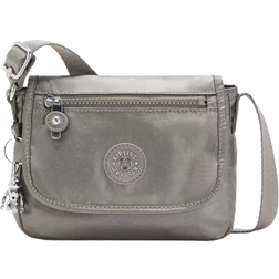 Kipling Sabian Metallic Crossbody Bag - Grey Metal