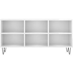 vidaXL 826990 White High Gloss Fernsehschrank 103.5x50cm