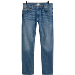 Gant Regular Fit Jeans - Mid Blue Worn In