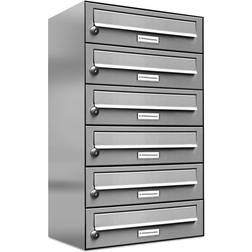 AL Briefkastensysteme Wall Mailbox with 6 Compartment