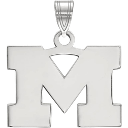 LogoArt Michigan Wolverines Small Pendant - Silver