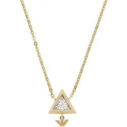 Emporio Armani Pendant Necklace - Gold/Transparent