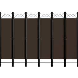 vidaXL 6-Panel Raumteiler 240x180cm