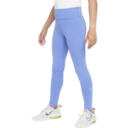 Nike Girl's Dri-FIT One Leggings - Polar/White