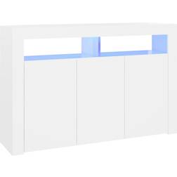 vidaXL 45.5x11.8x29.5cm White Sideboard 115.6x74.9cm
