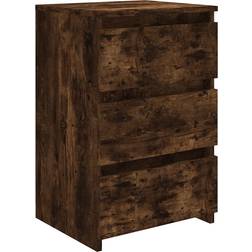 vidaXL Bed Cabinet Smoked Oak Nattbord 35x40cm