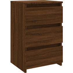 vidaXL Bed Cabinet Brown Oak Nachttisch 35x40cm