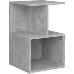 vidaXL Engineered Wood Concrete Grey Nattbord 35x35cm