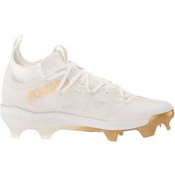 Adidas Adizero Afterburner NMV TPU Cleats M - Cloud White/Gold Metallic