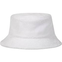 Paper Planes Jacquard Terry Cloth Bucket Hat - White