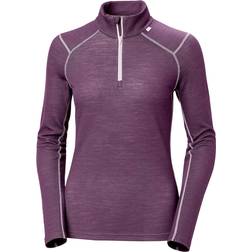 Helly Hansen Women's Lifa Merino Midweight Half-Zip Base Layer - Amethyst