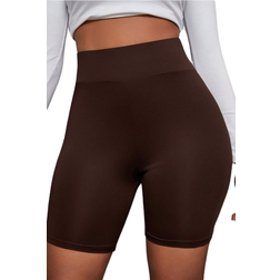 Shein Wideband Waist Solid Cycling Shorts