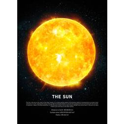 Malerifabrikken The Sun Black Poster 50x70cm