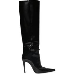 Saint Laurent Stiefel aus Leder Schwarz