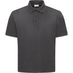 Saint Laurent Short-Sleeved Polo Shirt - Anthracite