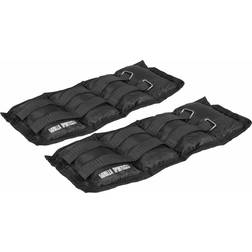 Gorilla Sports Gewichtsmanschetten Schwarz 8 kg 2 x 4 kg