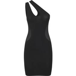 Stella McCartney Mesh panel minidress black