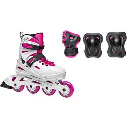 Rollerblade Fury Combo Skates JR White/Pink 36,5-40,5