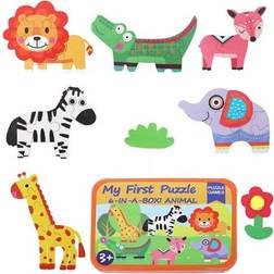 Private Label 6-in-a-Box Animal Puzzle Set