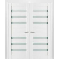Sarto Solid French Double Frosted Interior Door Clear Glass R (x)