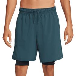 Nike Men's Unlimited Dri-FIT 7" 2-in-1 Versatile Shorts - Deep Jungle/Black