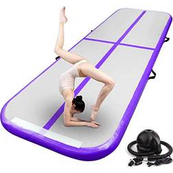 FBSPORT FBSPORT 16.4ft Inflatable Air Gymnastics Mat Training Mats 8 inches Thickness Gymnastics Tracks for Home Use/Training/Cheerleading/Yoga/Water with Pump