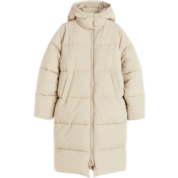 H&M Long Puffer Jacket - Beige