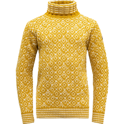 Devold Svalbard Sweater High Neck - Yellow