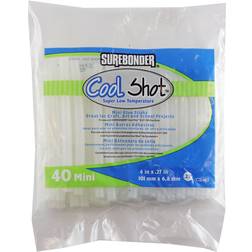 Surebonder cool shot mini glue sticks 40-count