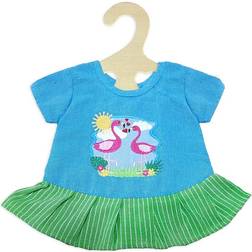 Heless Fair Trade Doll Dress Flamingo