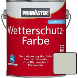 Primaster Wetterschutzfarbe 0765150120 Holzschutzmittel Silver Gray 0.75L