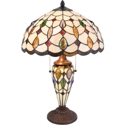 Clayre & Eef 5182 Creme/Multicolor Bordlampe 60cm