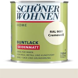 Schöner Wohnen Buntlack Metallfarbe, Holzfarbe Creamy white 0.75L