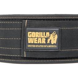 Gorilla Wear Nylon Lifting Belt, treningsbelte i svart/gull