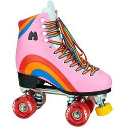 Moxi Moxi Skates Rainbow Rider Fun and Fashionable Womens Roller Skates Pink Heart