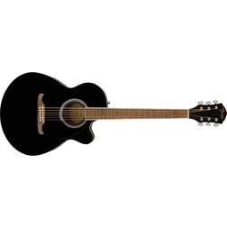Fender Fa-135Ce Concert Acoustic-Electric Guitar Black