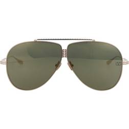 Valentino XVI 64MM Aviator Dark Blue