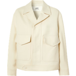 Ami Paris Buttoned Jacket Ivory