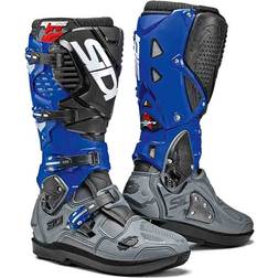 Sidi Crossfire SRS Motocross Boots, black-grey-blue, 45, black-grey-blue